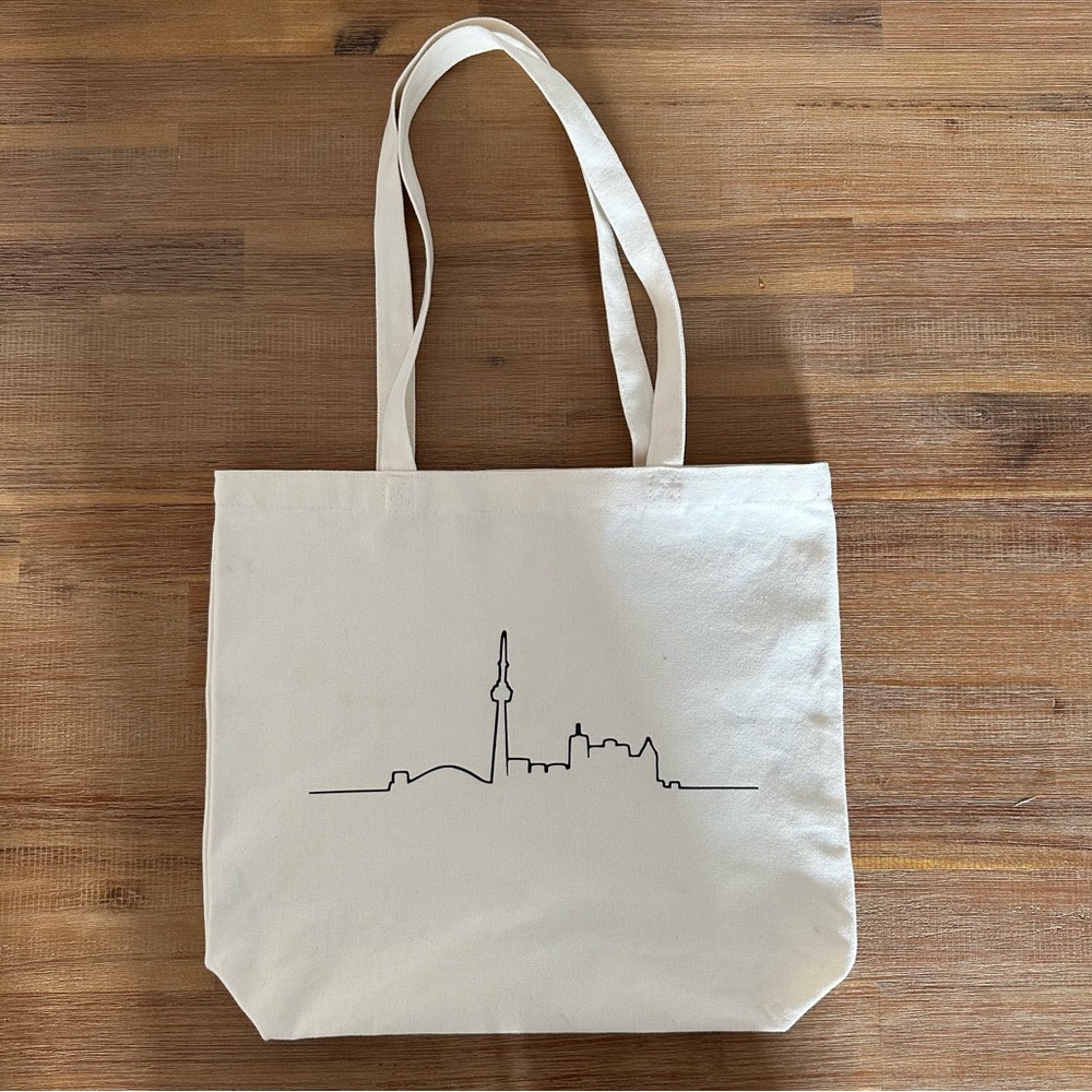 Toronto Skyline Canvas Tote